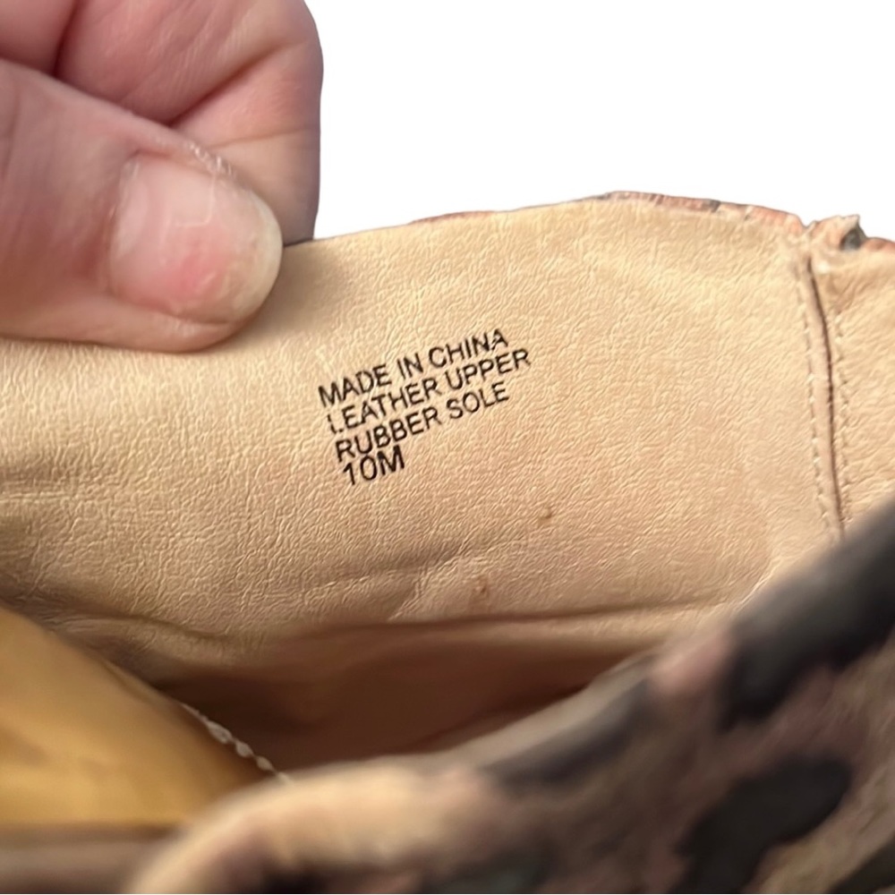 Micheal Kors size 10 leopard print platform wedge cork heel genuine leather - Picture 13 of 16